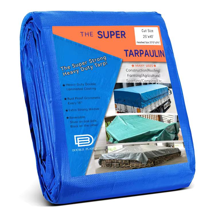 PE Tarpaulin Sheet Multi-Purpose Medium Weight Waterproof Heavy Duty Windproof PE tarpaulin